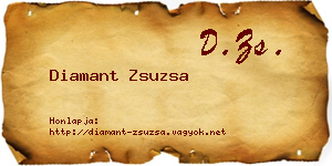 Diamant Zsuzsa névjegykártya