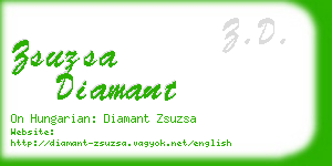 zsuzsa diamant business card